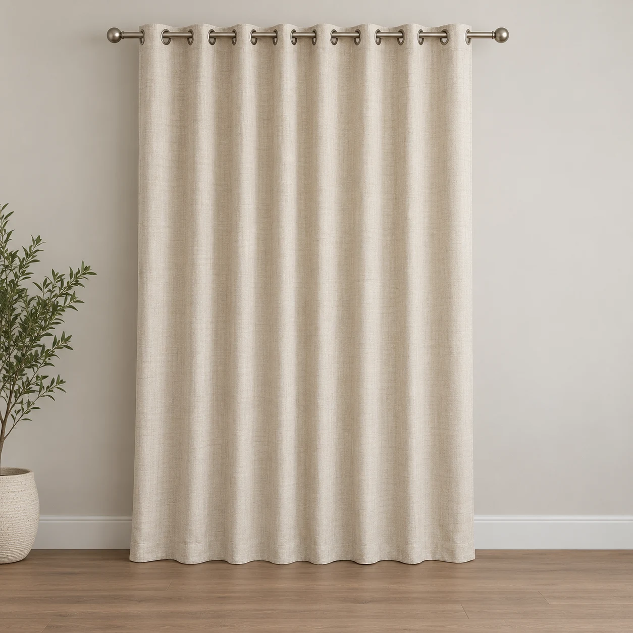 Oat cotton curtain